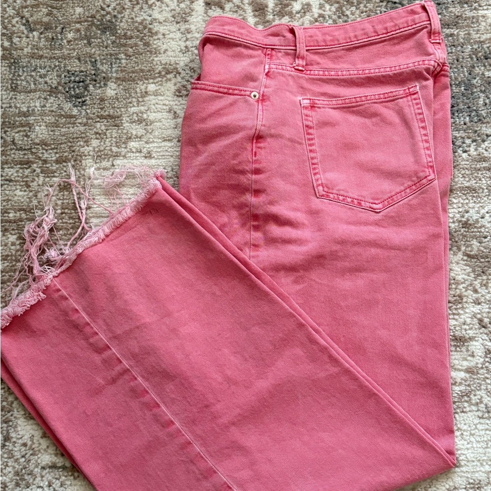 GAP Women's Flare Jeans in Vibrant Pink